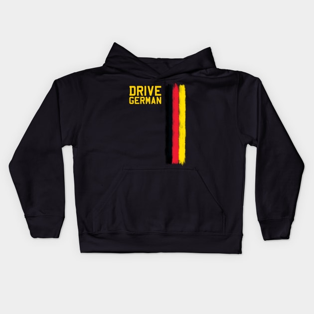 Drive German Cars Kids Hoodie by cowyark rubbark